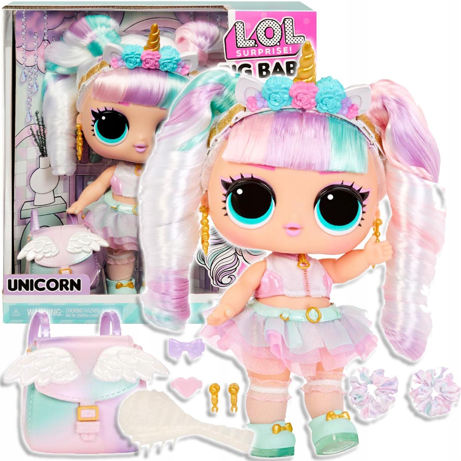 L.O.L. Surprise! Big Baby Hair Hair Hair - Unicorn